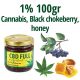 1% 100gr CBD FULL Cannabis, black chokeberry, Honey