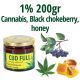 1% 200gr CBD FULL Cannabis, black chokeberry, Honey