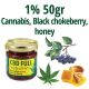 1% 50gr CBD FULL Cannabis, black chokeberry, Honey