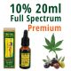 10% 20ml Premium Cannabis, Oil 