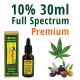 10% 30ml Premium Cannabis, Oil 